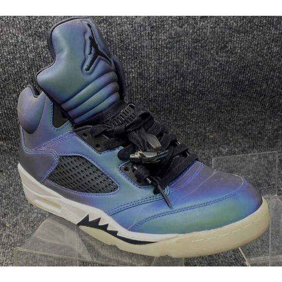 Nike Air Jordan 5 Retro Oil Grey Sneakers Womens Size 8.5 High Top CD2722-001 - Picture 2 of 16